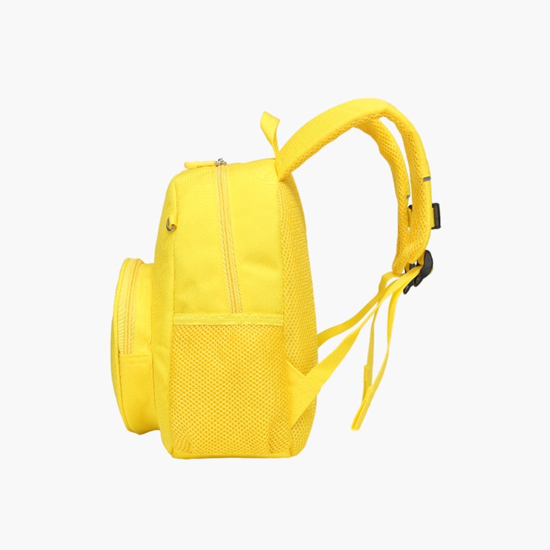 BEEZEE Yellow Logo Print Backpack for Kids - Image 2